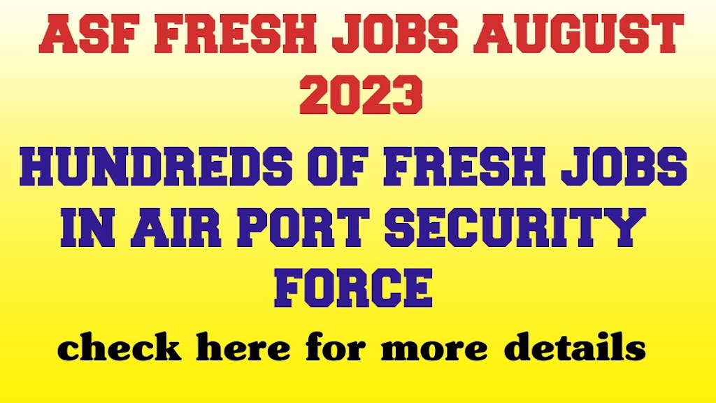 ASF NEW JOBS 2023